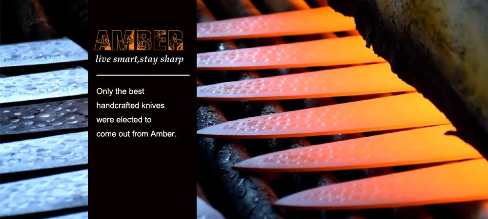 Amber Knife High Quality Blade Japanese Damascus Steel