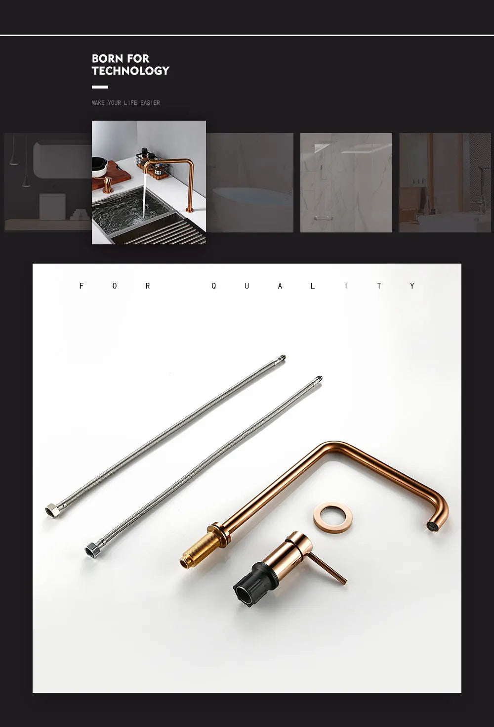 Bagnolux Golden Faucet Rod Ceramic Sheet Valve Core