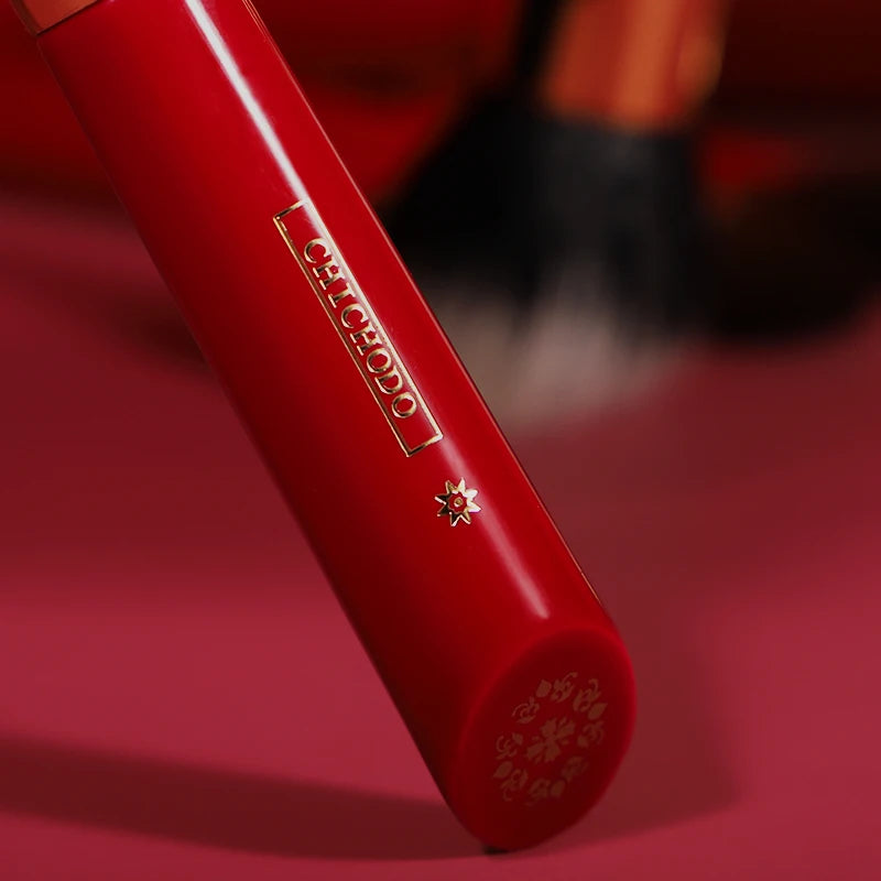 Chichodo Makeup Brush-Luxurious Red Rose Series 20pcs Animal
