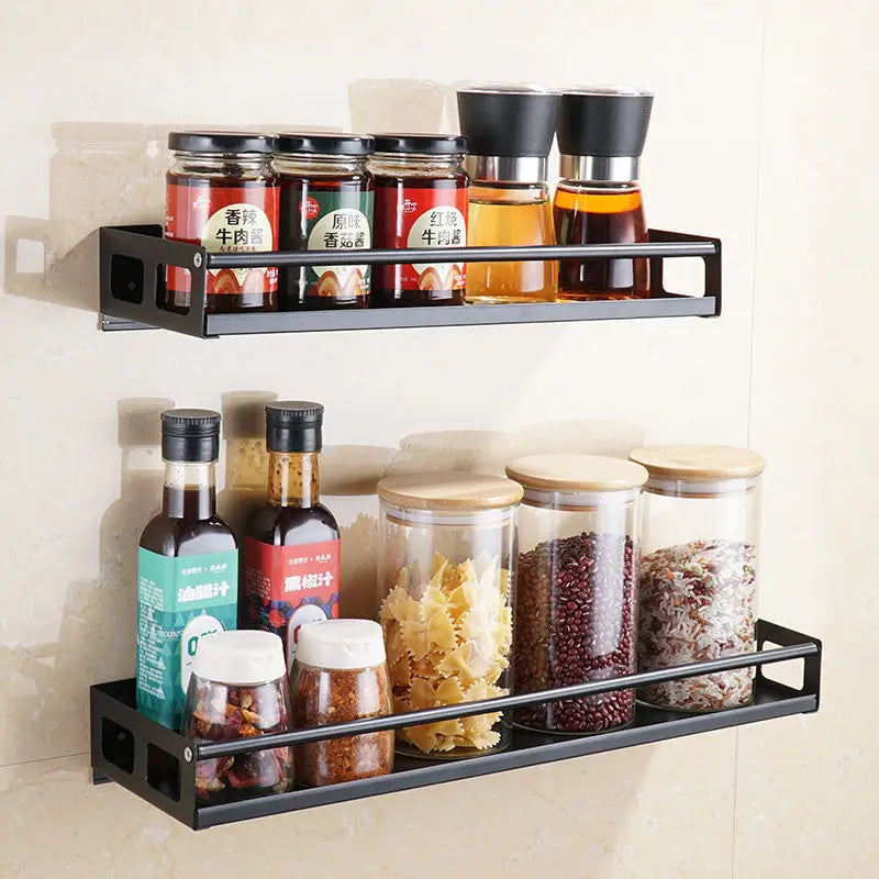 Multi-Purpose Organizer Wall Mount Spice Rack Shelf Bracket