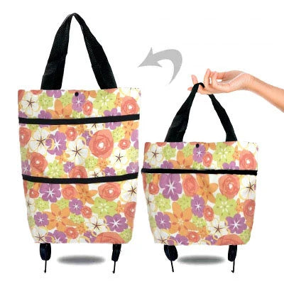 Folding Reusable Shopping Bags Small Pull Cart Buy