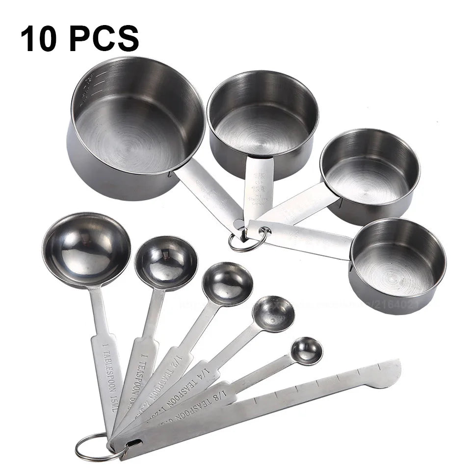 Upors Measuring Cups Premium Stackable Measuring Spoon Stainless