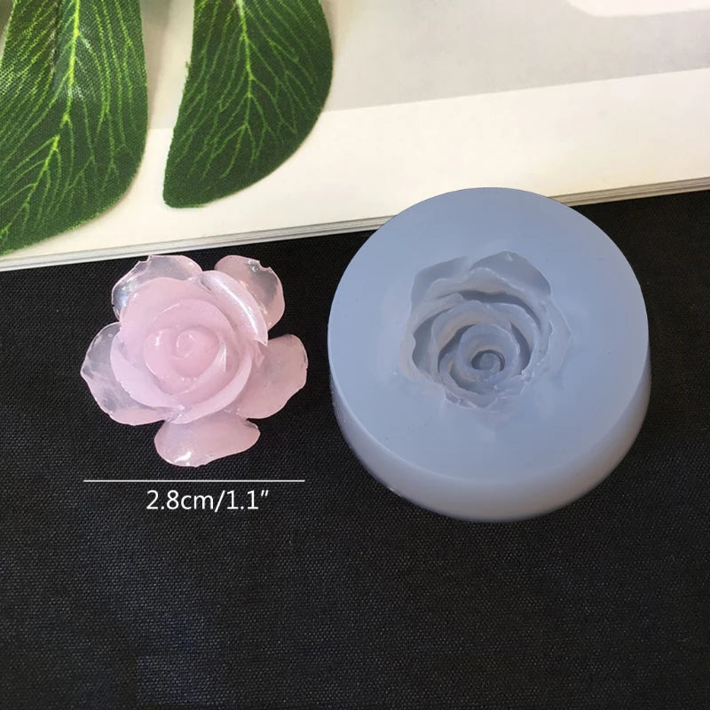 10 Styles 3d Flower Silicone Mold Resin Camellia