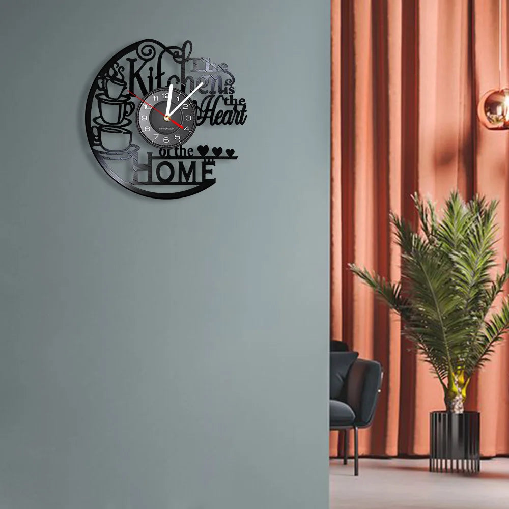 Is Heart Of Vinyl Record Wall Clock Cooking