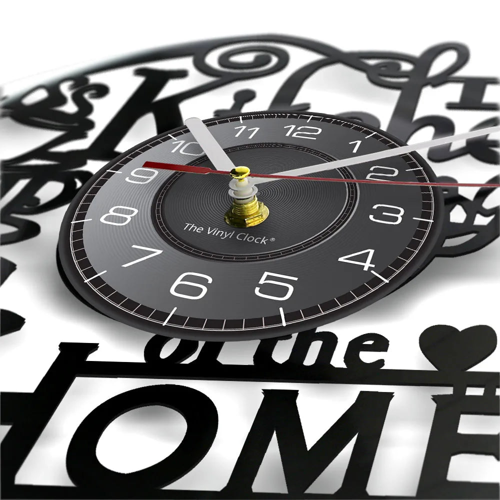 Is Heart Of Vinyl Record Wall Clock Cooking