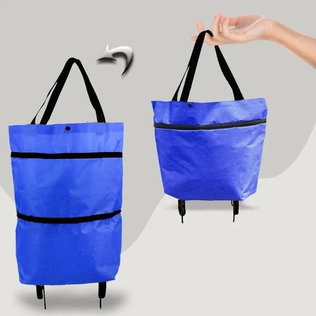 Folding Storage Bag High Capacity Shopping Food Organizer