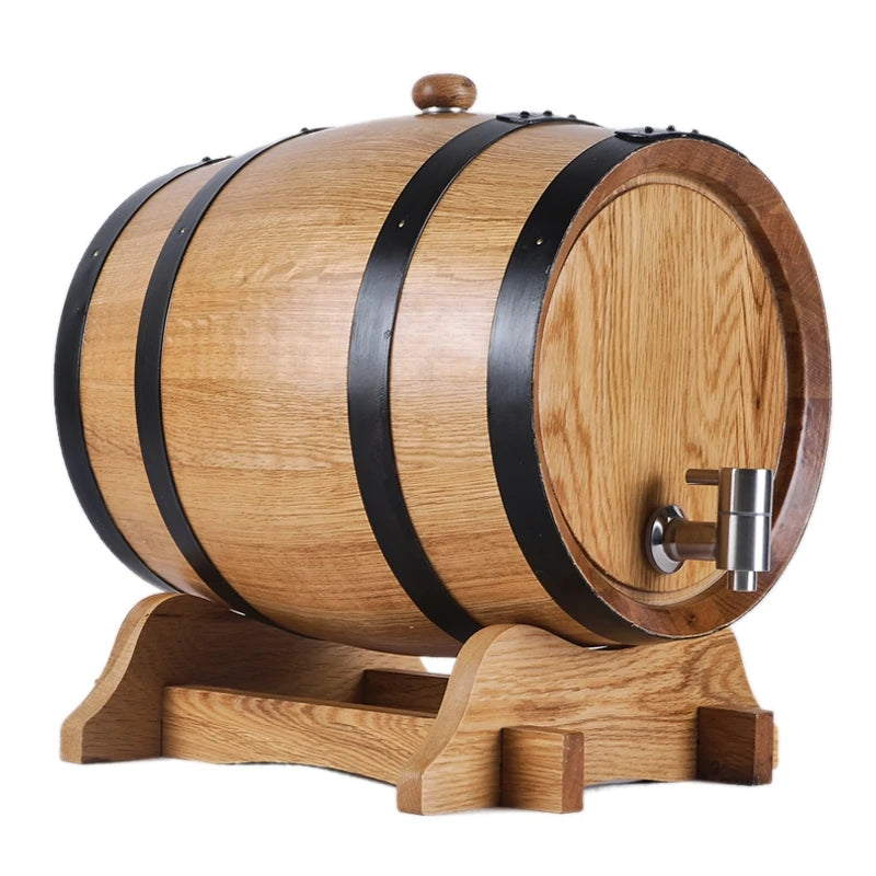 Solid Wood Oak Barrels Wooden Carbonized Barrel Self