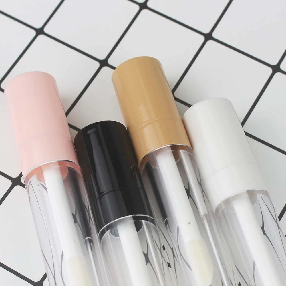 8ml Thick Wall Clear Lipgloss Tube Big Brush