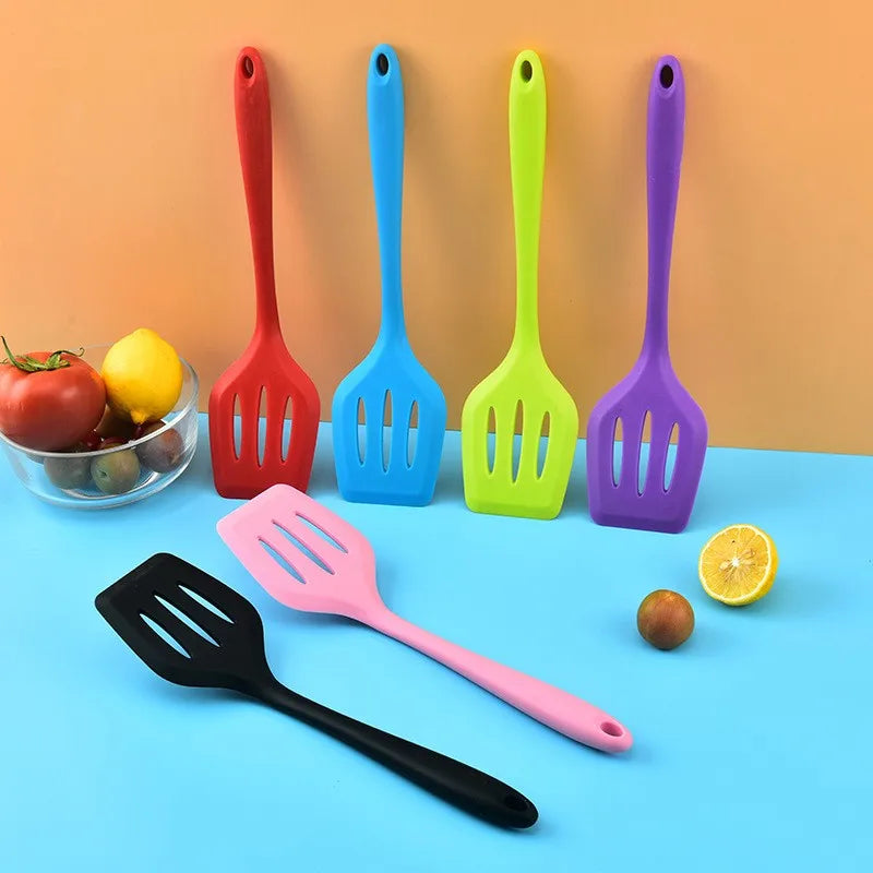 Silicone Turner Spatula Fried Shovel Egg Fish Frying