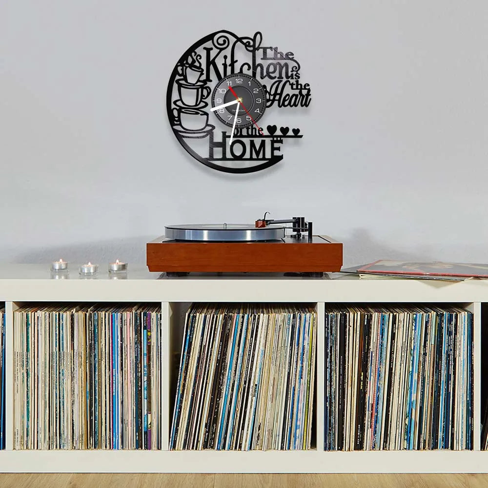 Is Heart Of Vinyl Record Wall Clock Cooking