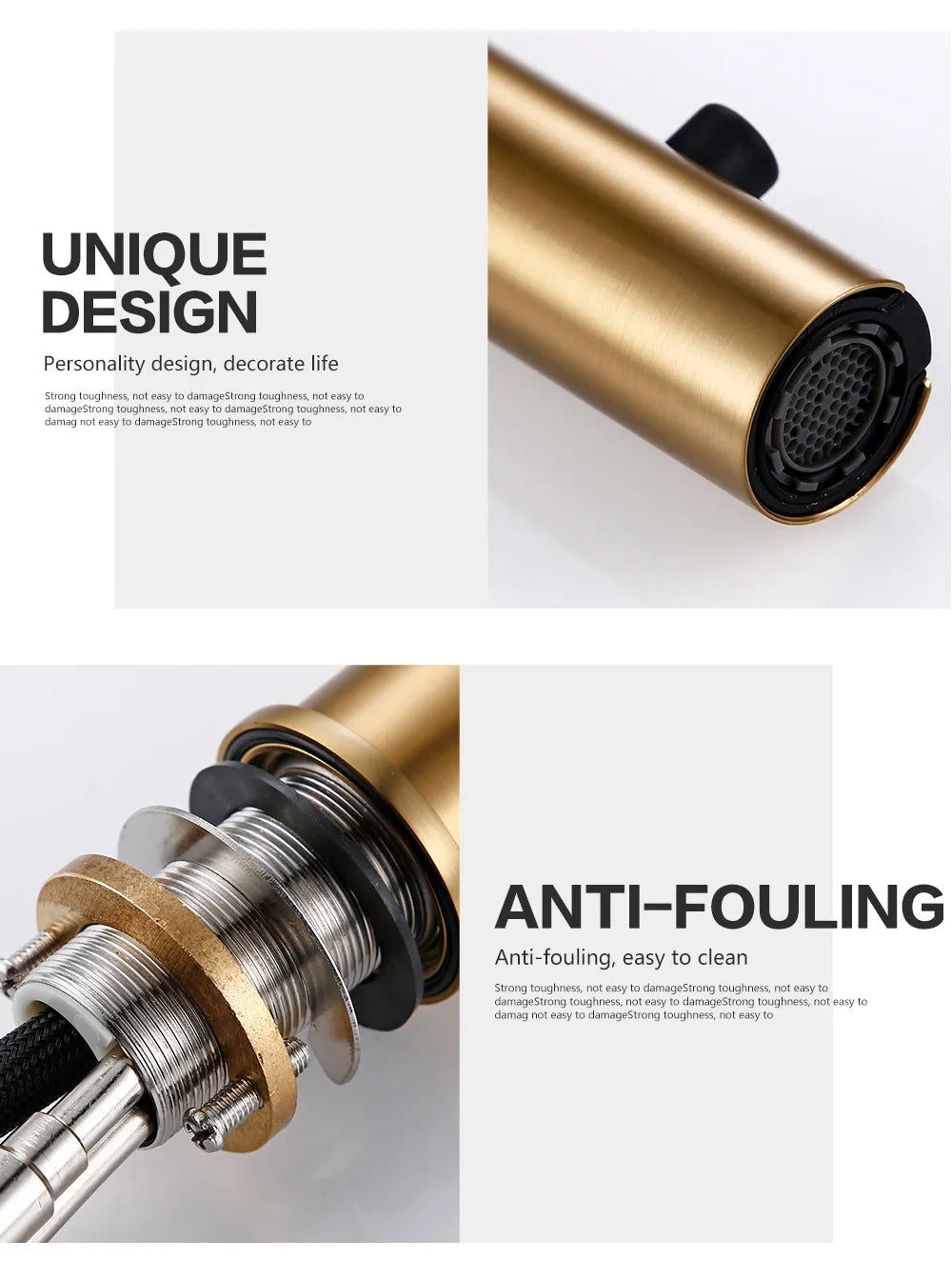 Bagnolux Luxury Matt Old Brushed Golden Brass Faucet