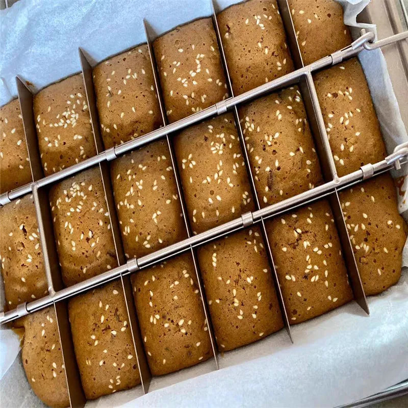 1pc Brownie Cake Pan Dividers Stainless Steel Loaf