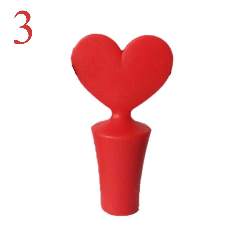 Poker Shape Silicone Wine Stopper Red Wine Bottle
