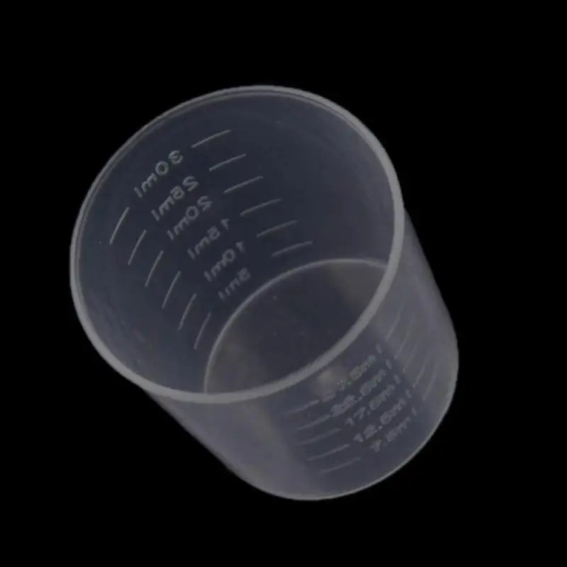 10pcs 30ml/50ml Clear Scaled Plastic Measuring Cups Cover