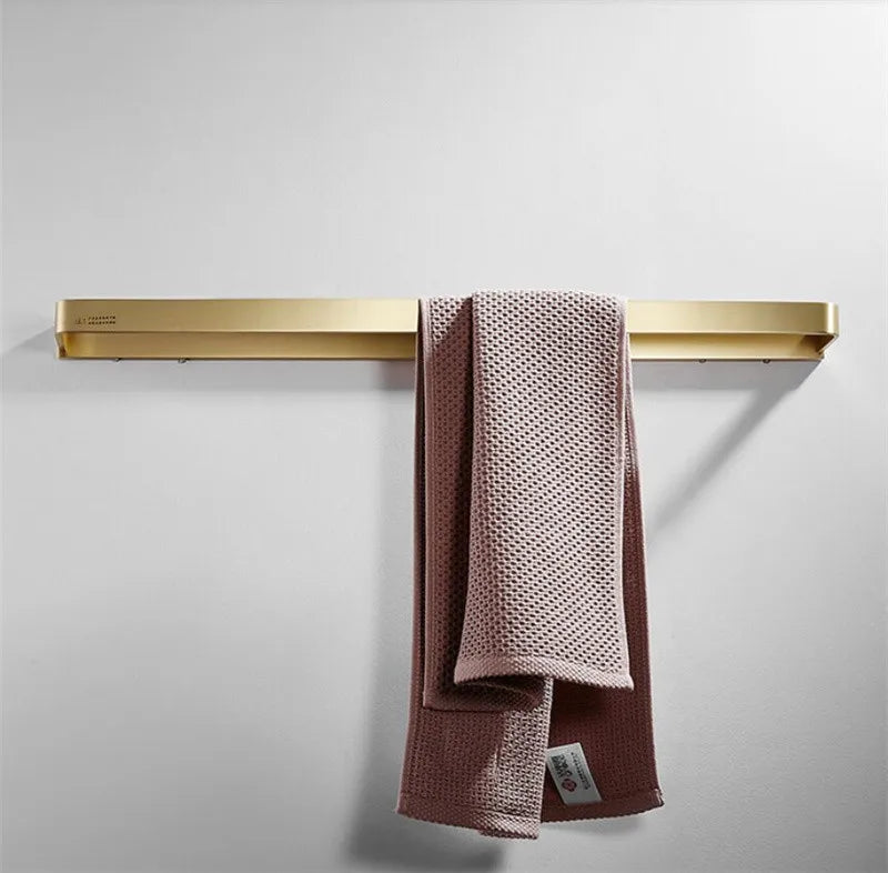 Bathroom Towel Rack Corner Shelf Paper Holder Hook