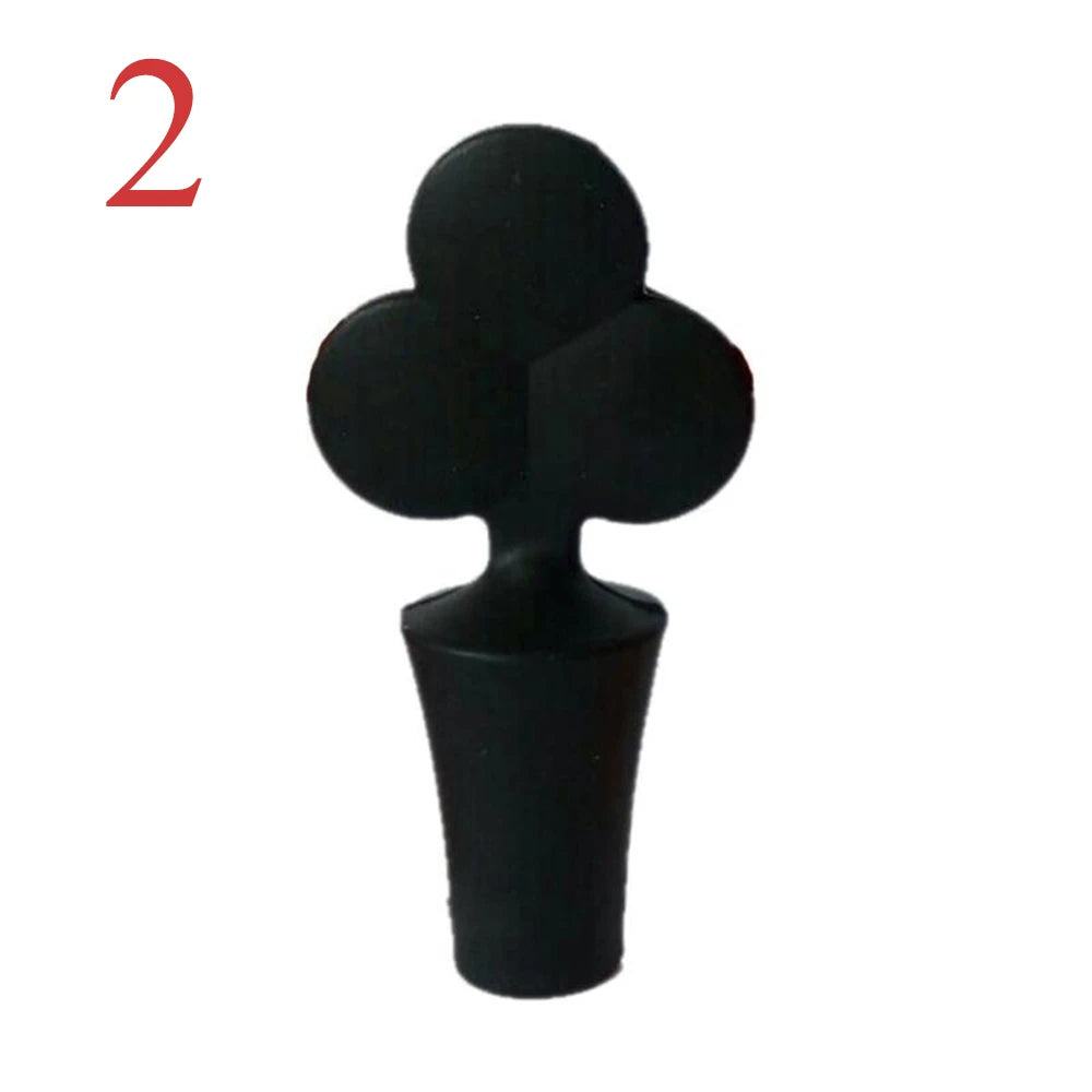 Poker Shape Silicone Wine Stopper Red Wine Bottle