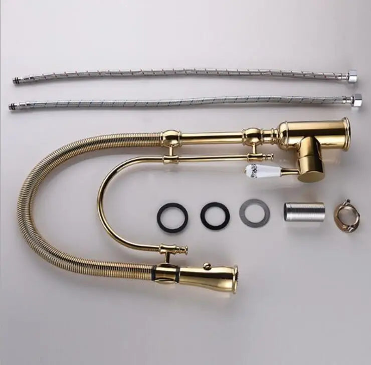 Faucet Pull Out 360 Degree Multi-Function Spring Pull