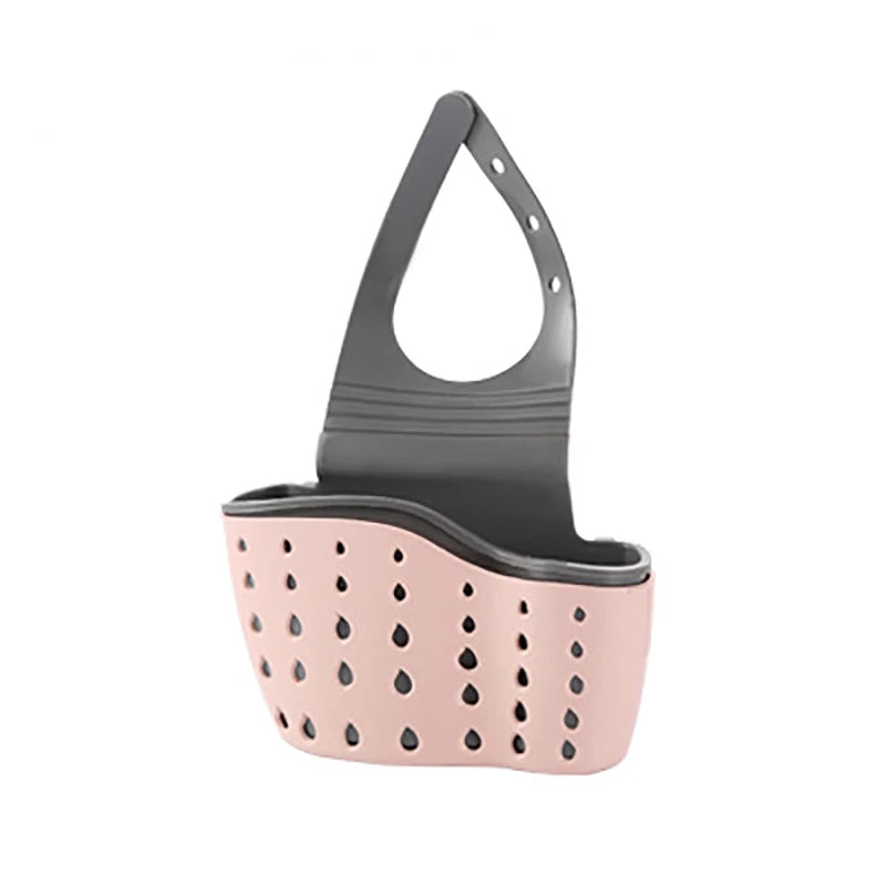 Sink Holder Hanging Drain Basket Adjustable Soap Sponge