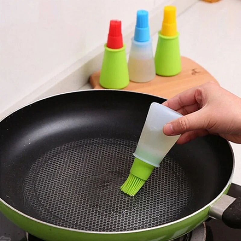 High Temperature Resistant Silicone Bottle Brush Bbq Brush