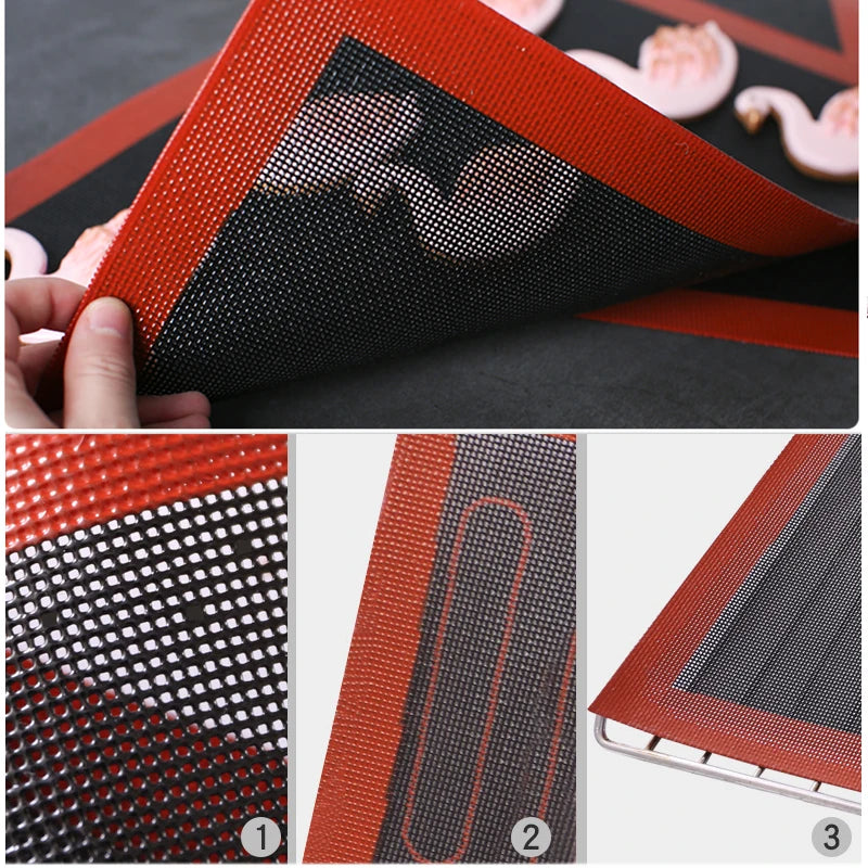Non Stick Perforated Silicone Baking Mat 30x40 Heat