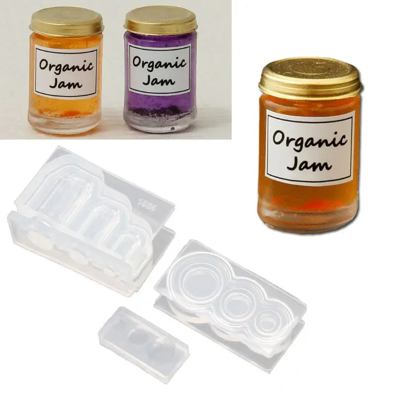 Handmade 3d Mini Jam Bottle Water Jar Pendant