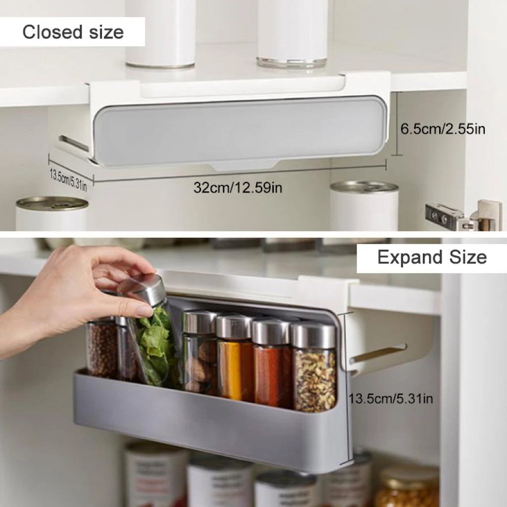 Spice Rack Self-Adhesive Spice Organizer Rack Seasoning Bottle