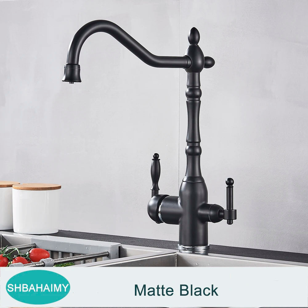 Polished Golden Filter Faucet Drinking Pure Water Tap