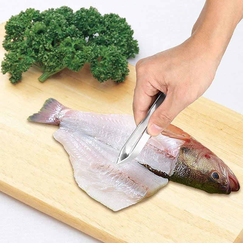 1pcs 430 Stainless Steel Fish Bone Tweezers Pincer