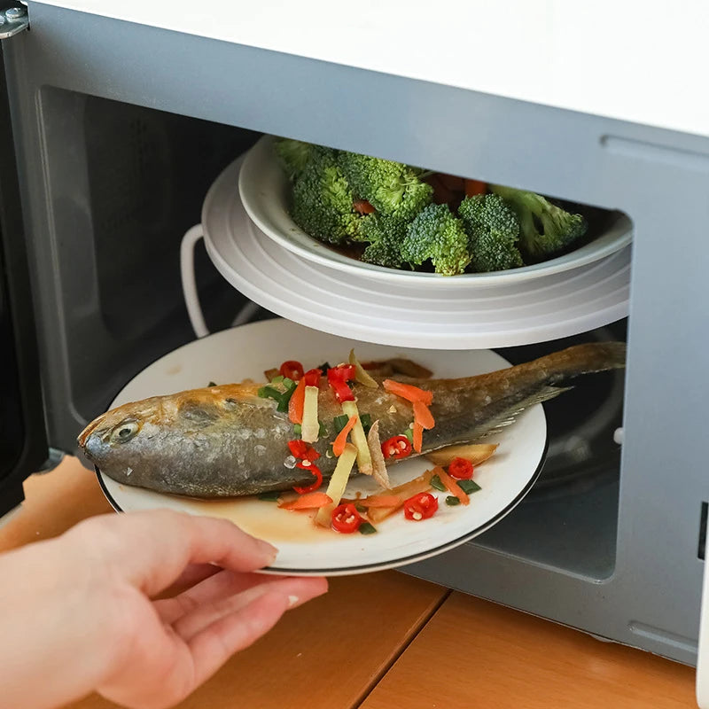 Microwave Storage Rack Meal Heating Tiered Steaming Rack