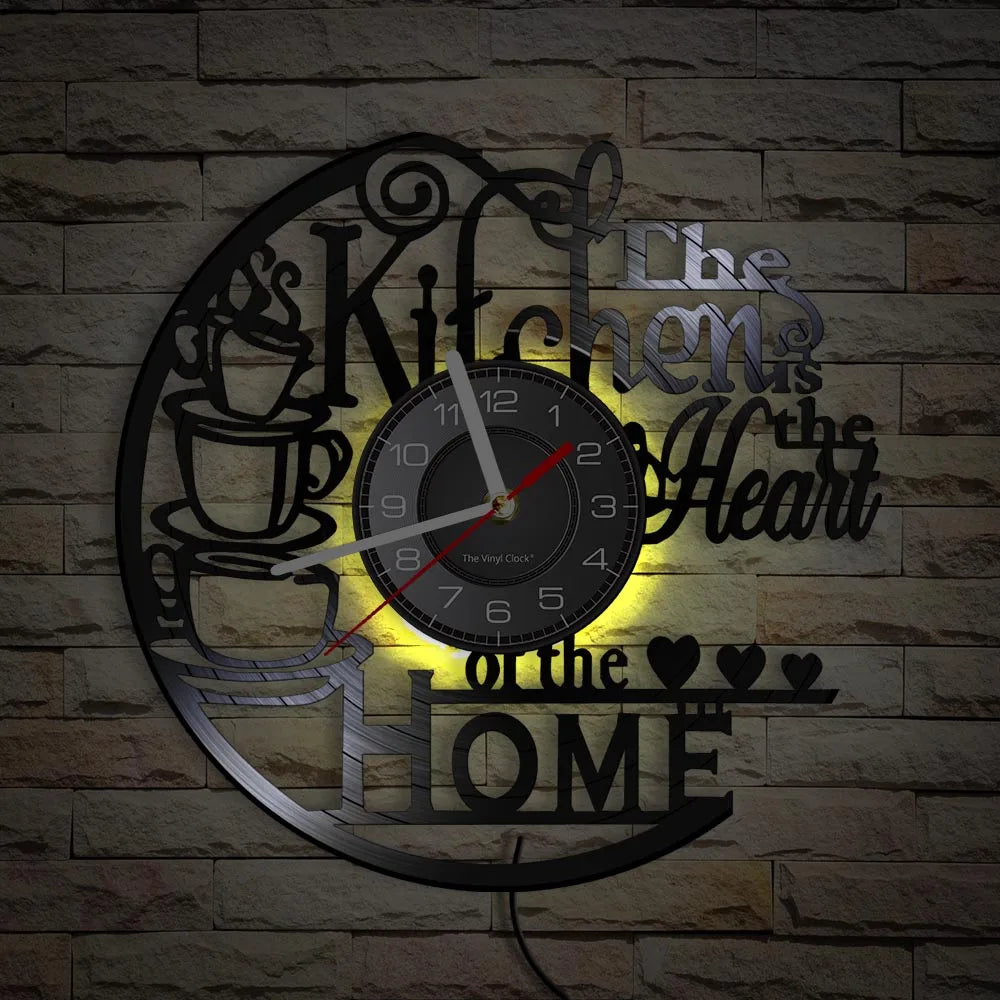 Is Heart Of Vinyl Record Wall Clock Cooking