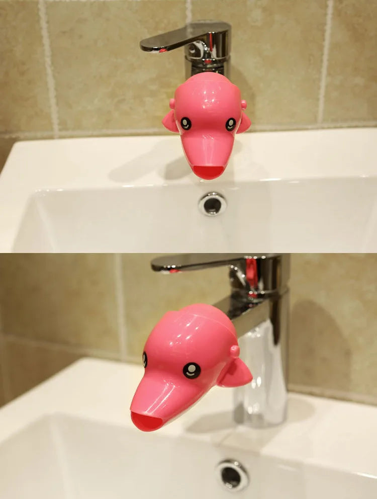 Lovely Cartoon Faucet Extender Kids Hand Washing In