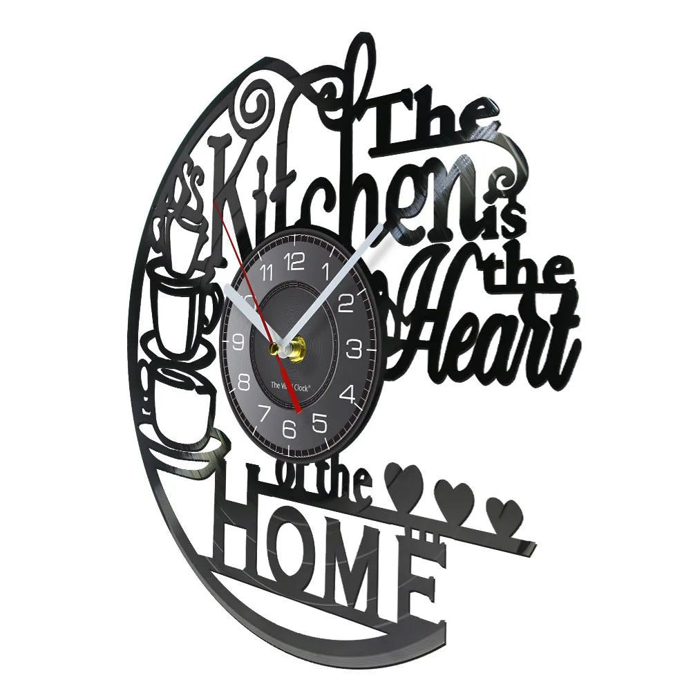 Is Heart Of Vinyl Record Wall Clock Cooking