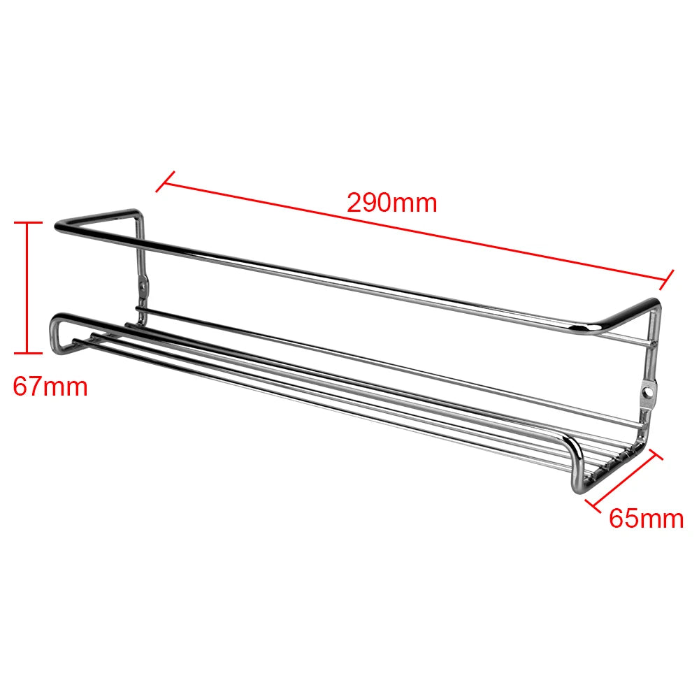 Organizer Metal Hanging Racks Restaurant Wall-Mounted Seasoning
