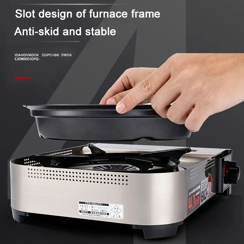 Korean Smokeless Barbecue Grill Pan Gas Non-Stick Gas