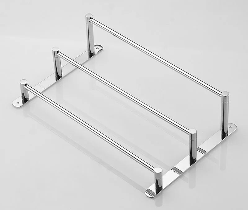 Chrome Bathroom Towel Rack 304 Stainless Steel Towel