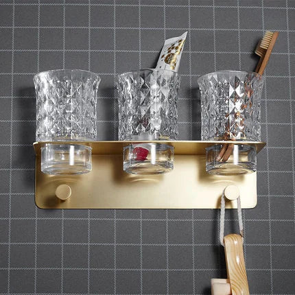 Bathroom Towel Rack Corner Shelf Paper Holder Hook