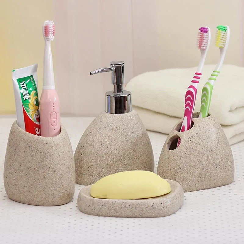 Resin Bathroom Emulsion Bottle High-Grade Wash Gargle Cup