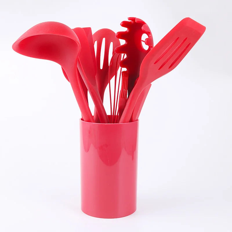 1pcs Silicone Utensils Non-Stick Kitchenware Cooking Bbq Spoon