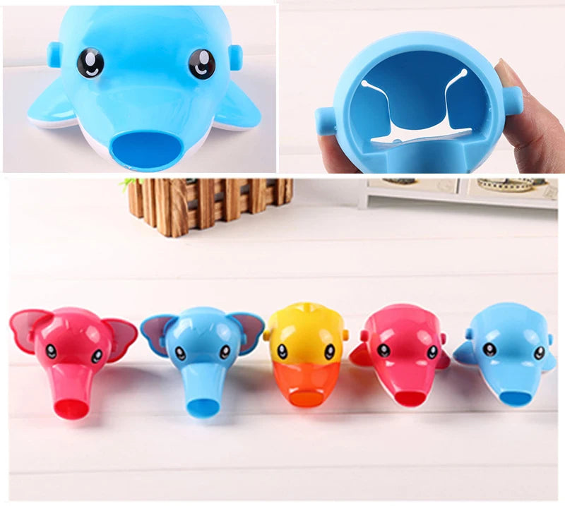 Lovely Cartoon Faucet Extender Kids Hand Washing In