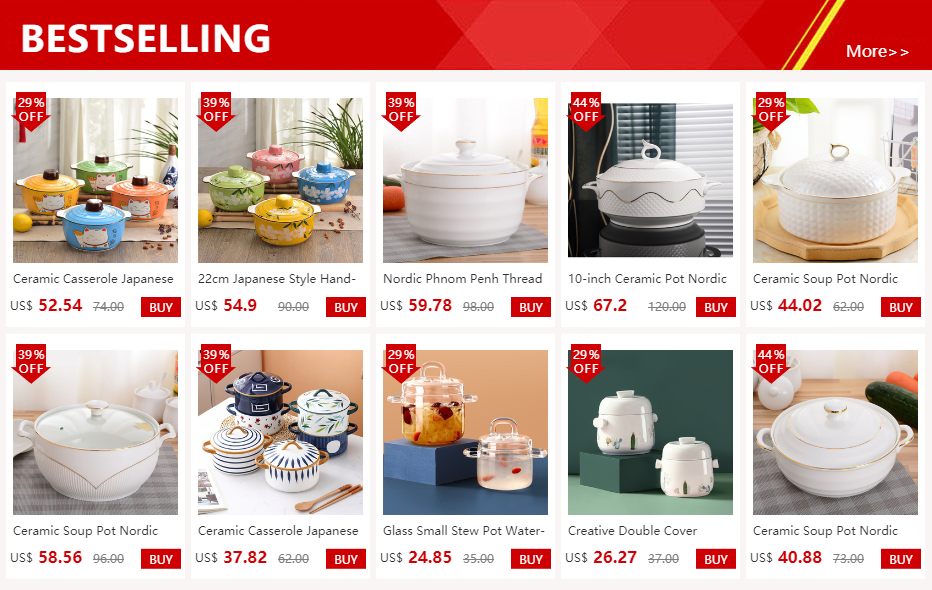 Ceramic Soup Pot Nordic Phnom Penh White Round