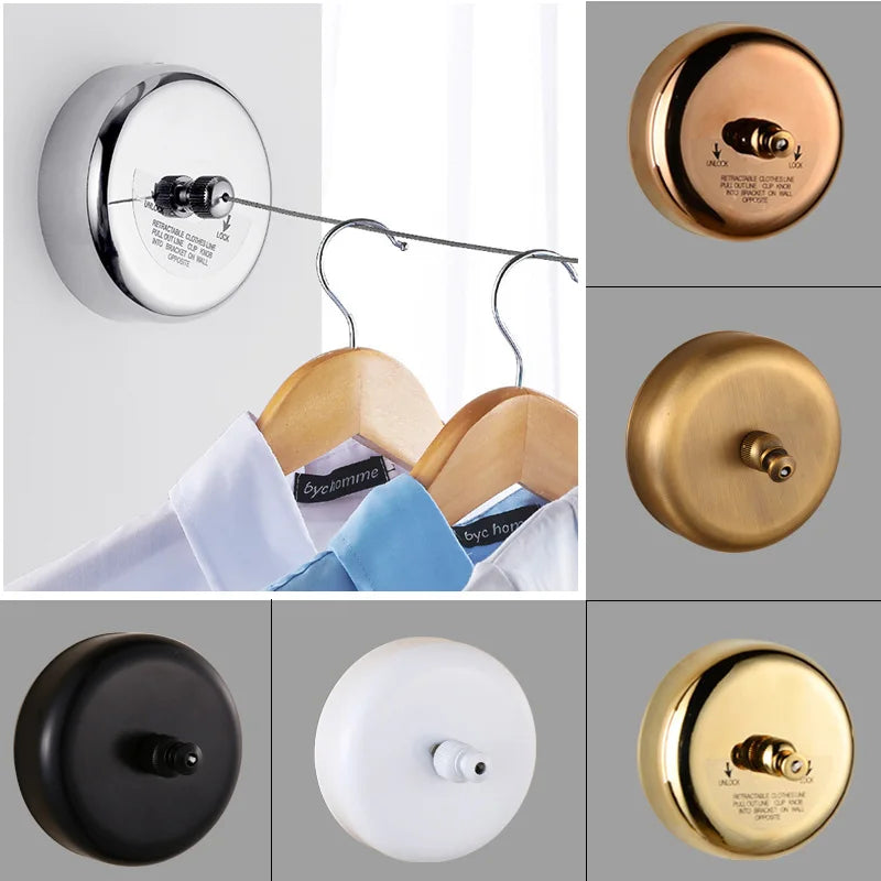 Retractable Clothesline Dryer Laundry Hanger Clothes Drying Rack