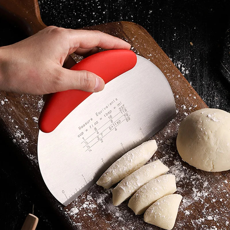 Dough Scraper Stainless Steel Pastry Dough Cutter Semicircular