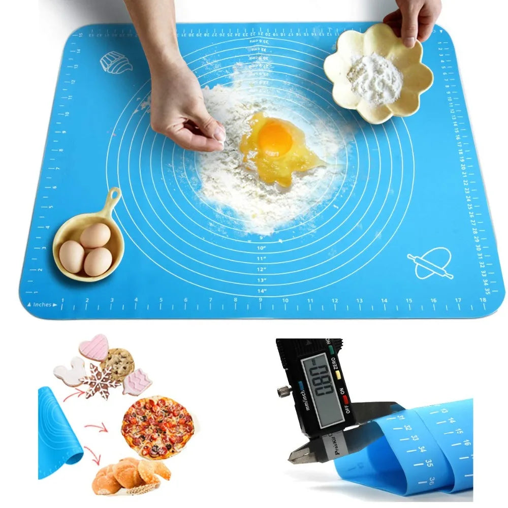 Multicolor Silicone Baking Mat 70/50/40cm Sheet Pizza Dough