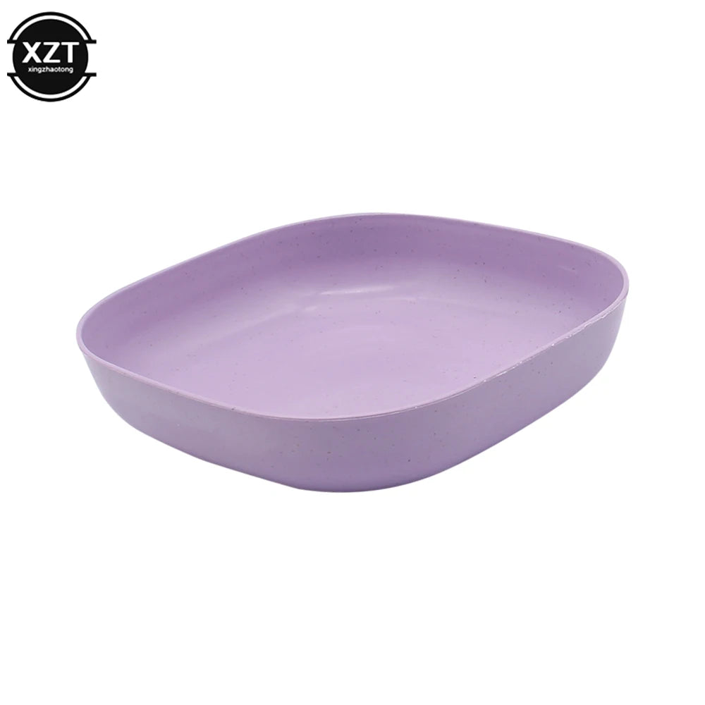 Wheat Straw Dishes Anti-Drop Square Dishes Children Dishes