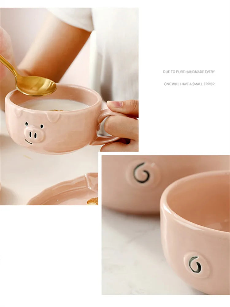 Cute Dish Ceramic Japanese Cartoon Tableware Creative Personality