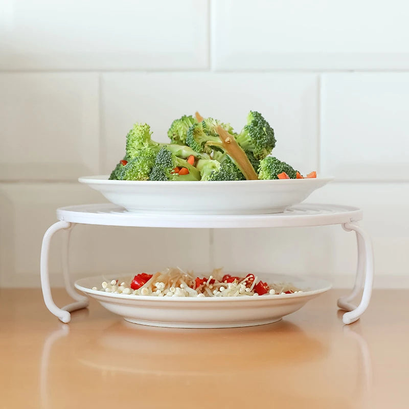Microwave Storage Rack Meal Heating Tiered Steaming Rack