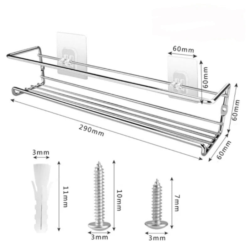Organizer Metal Hanging Spice Racks Restaurant Wall-Mounted