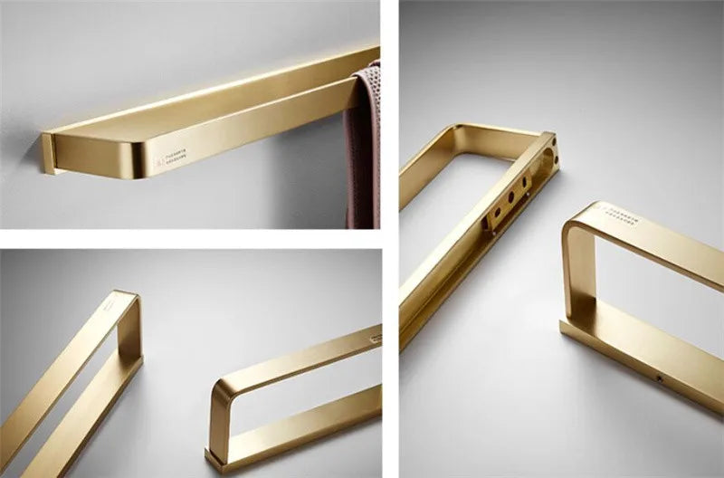 Bathroom Towel Rack Corner Shelf Paper Holder Hook
