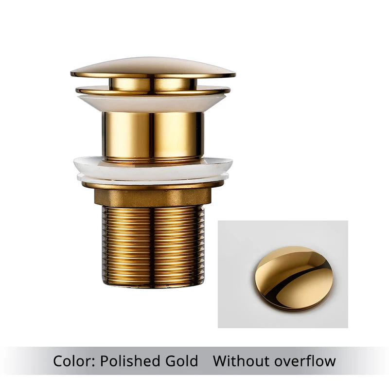 Bathroom Basin Gunmetal Pop-Up Drain Waste Stopper Sink