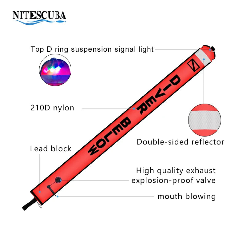 2m/1 5m/1 8m Scuba Diving Colored Buoy -